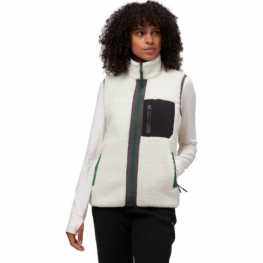 Women'S Clothing * | Outlet Stoic Reversible Mixed Media Sherpa Vest Women'S