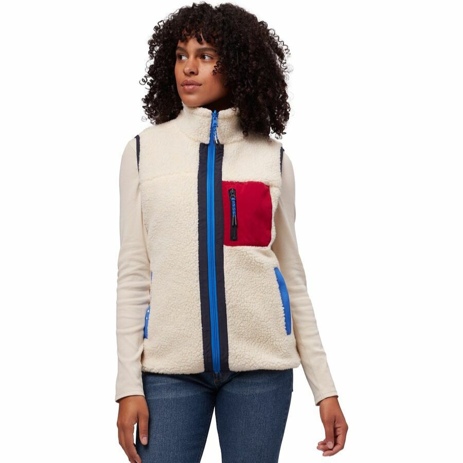 Women'S Clothing * | Outlet Stoic Reversible Mixed Media Sherpa Vest Women'S