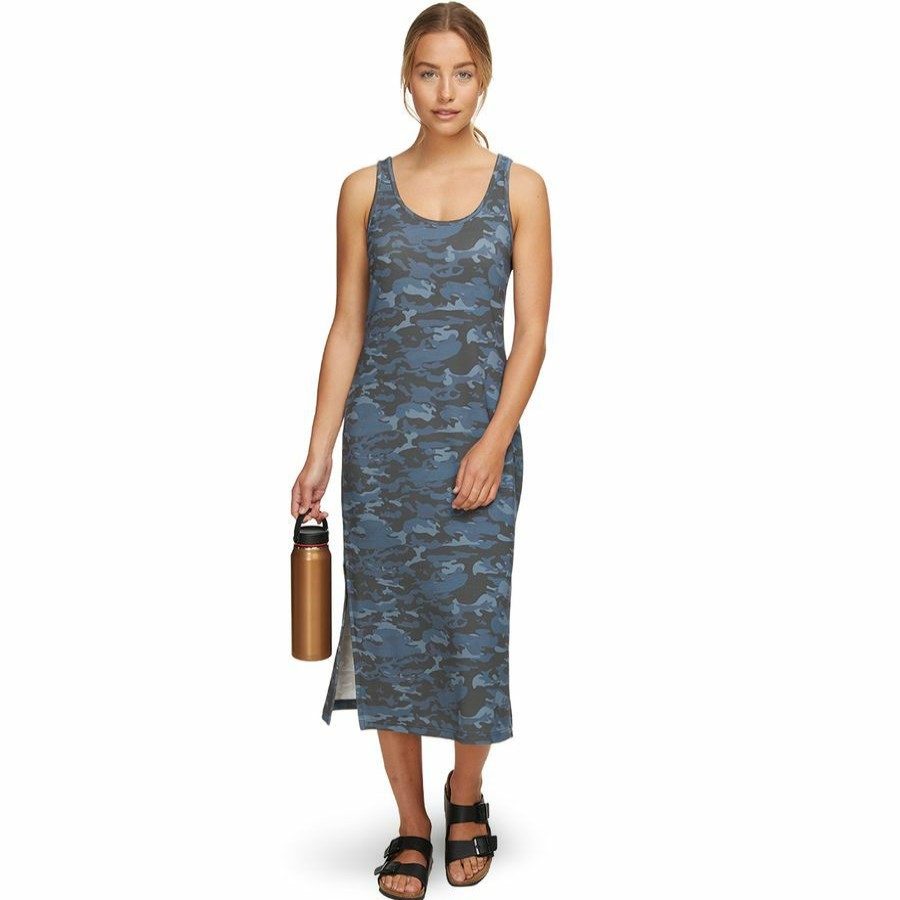 Women'S Clothing * | Outlet Stoic Sleeveless Camo Midi Dress Women'S