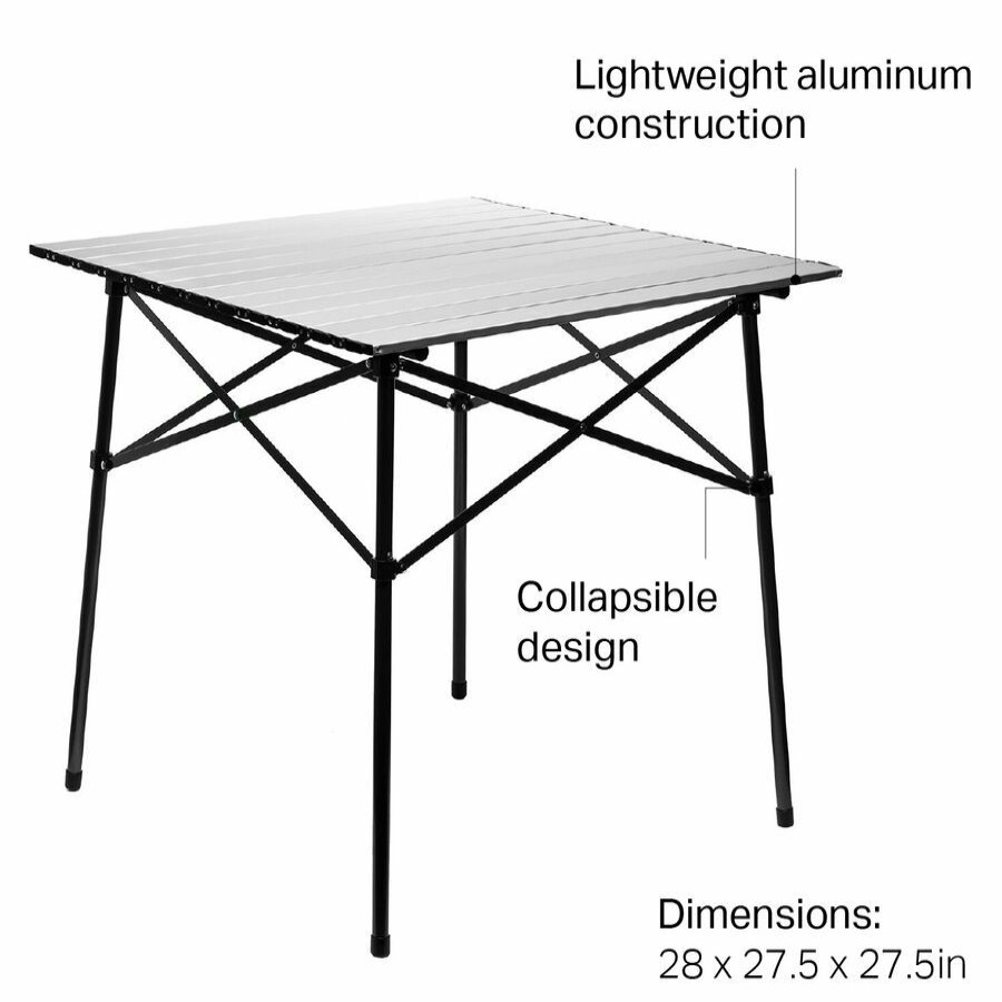 Hike & Camp * | Outlet Stoic Dirtbag Square Table Aluminum