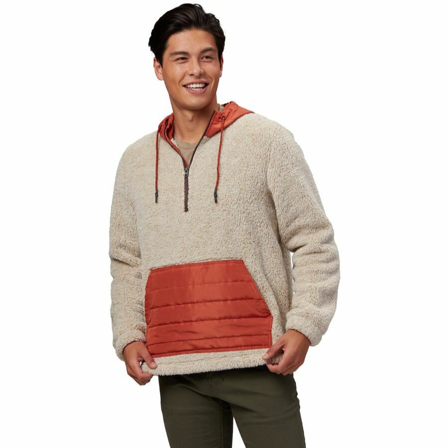 Men'S Clothing * | Outlet Stoic Sherpa Quilted 1/2-Zip Hoodie Men'S