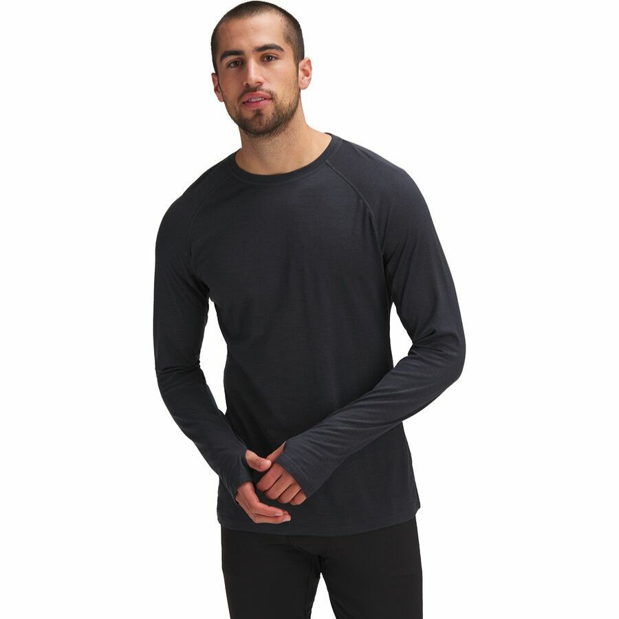 Men'S Clothing * | Outlet Stoic Merino Blend Crew Baselayer Top Men'S Stretch Limo