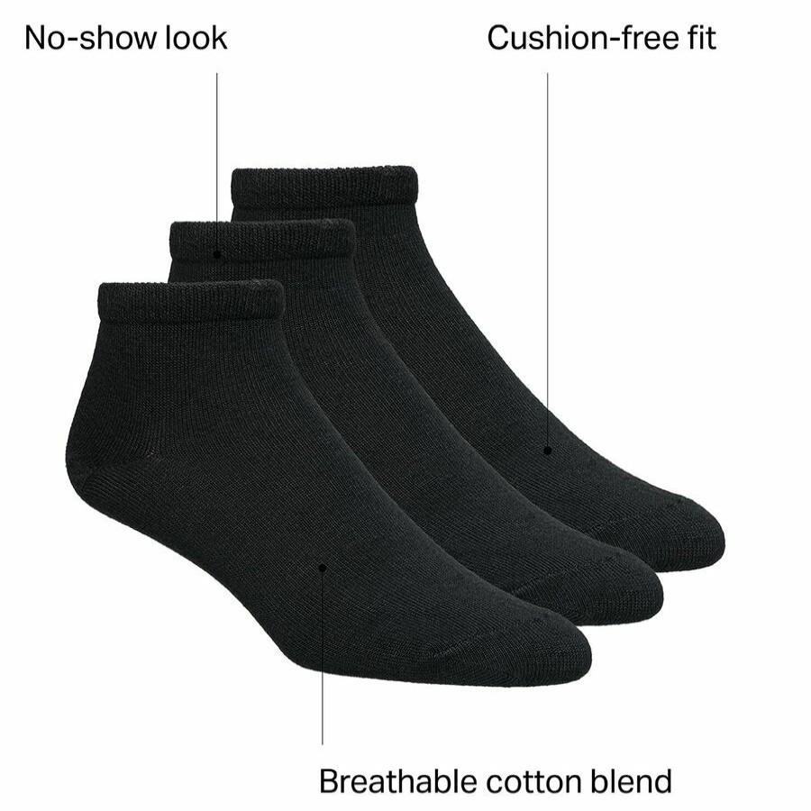 Accessories * | Outlet Stoic No Show Hiking Sock 3-Pack Women'S Black