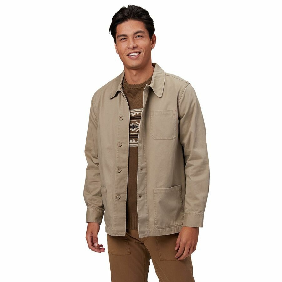 Men'S Clothing * | Outlet Stoic Work Shirt Men'S Taupe