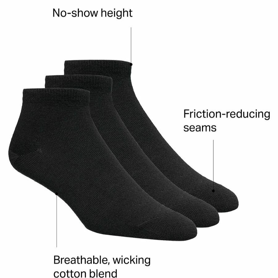 Accessories * | Outlet Stoic No-Show Hiking Sock 3-Pack Men'S Black