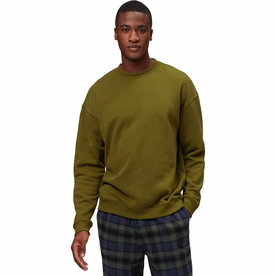 Men'S Clothing * | Outlet Stoic Crew Fleece Men'S Olive Branch