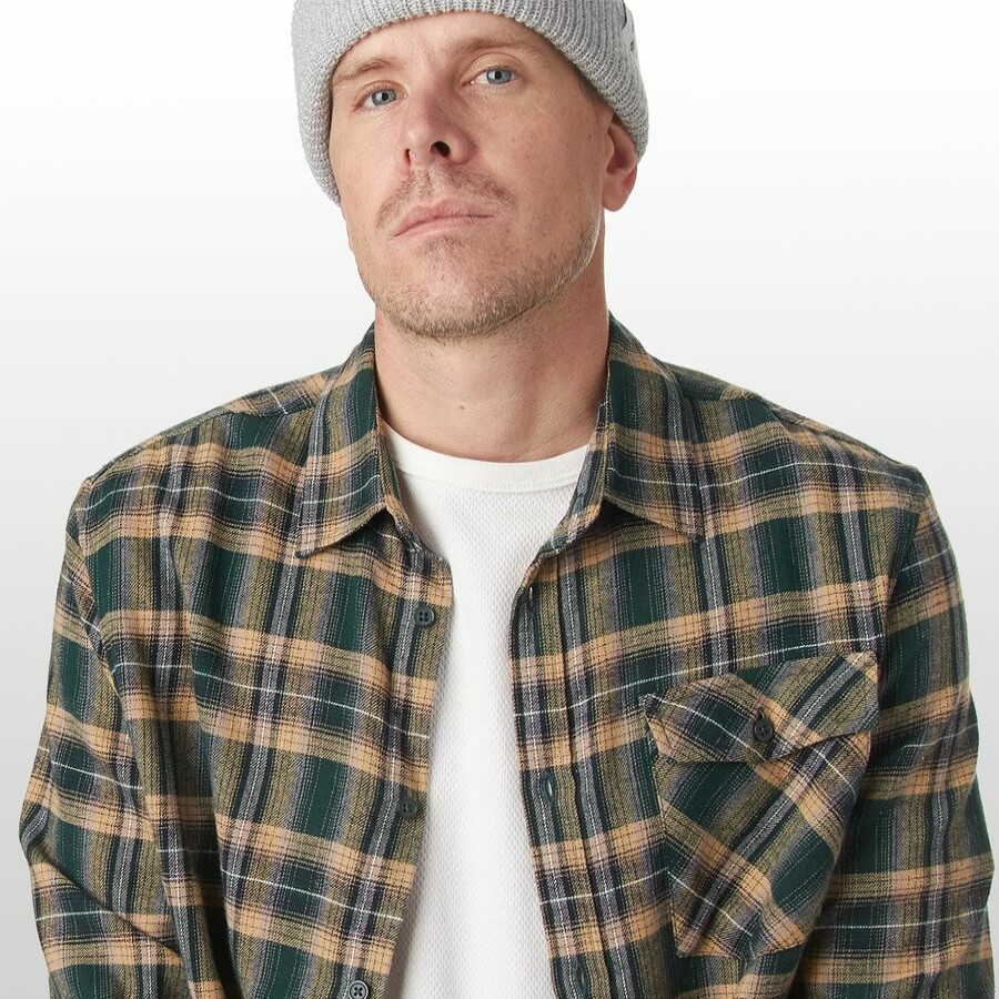 Men'S Clothing * | Outlet Stoic Flannel Adventure Shirt Men'S Green