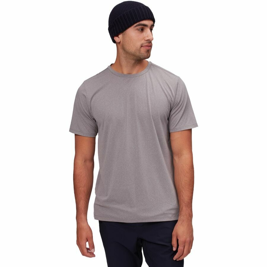 Men'S Clothing * | Outlet Stoic Tech Crew Shirt Men'S Granite Gray