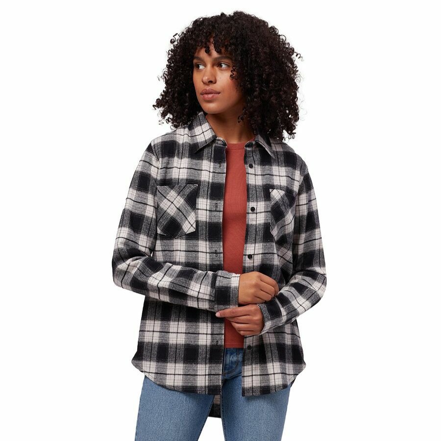 Women'S Clothing * | Outlet Stoic Super Soft Pocket Flannel Shirt Women'S