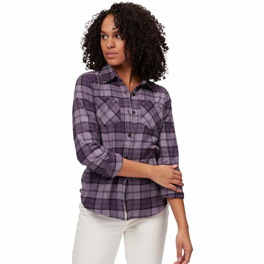 Women'S Clothing * | Outlet Stoic Super Soft Pocket Flannel Shirt Women'S